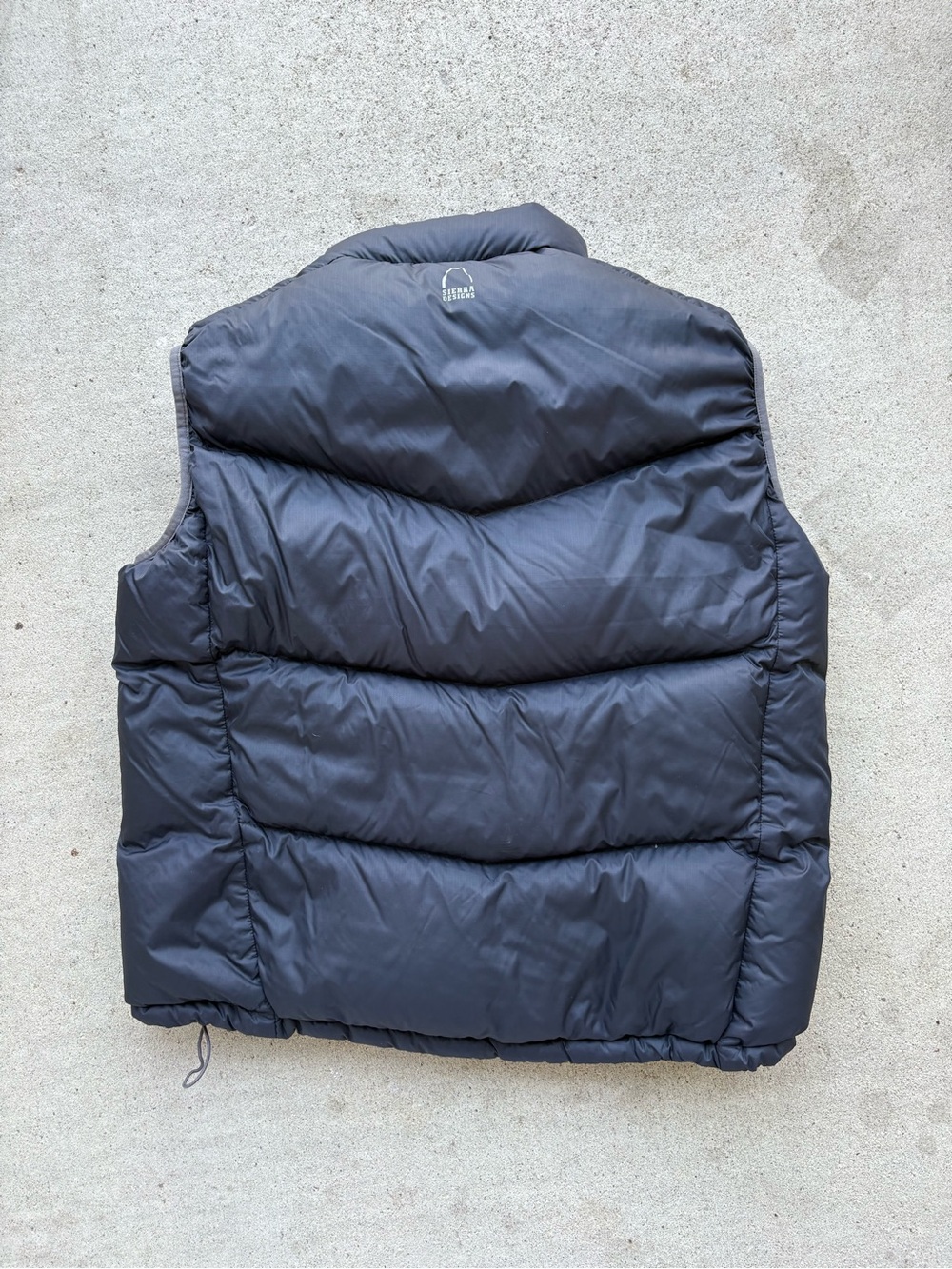 Vintage Sierra Designs Down Puffer Vest Black Micro Ripstop 23x25 Large - Picture 2 of 4
